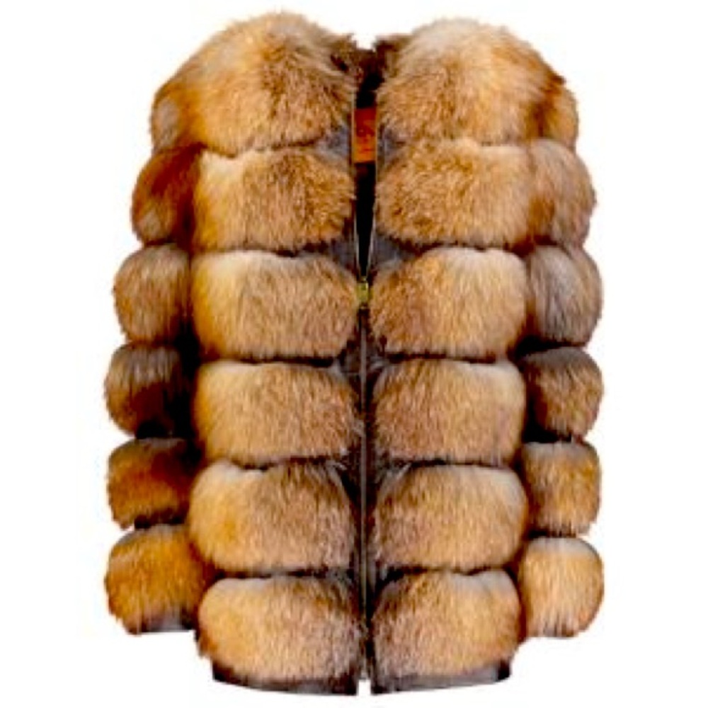 ***Brown Fox Fur Coat from Saks 5th Avenue***